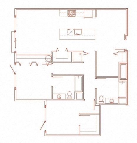 2x2c Floor Plan